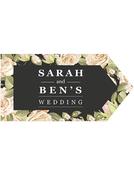 Wedding Road Sign - Black