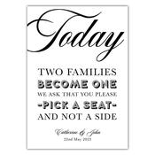 Two Families Sign - Ivory image