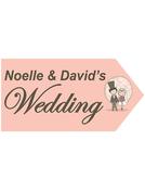Wedding Road Sign - Pink Couple image