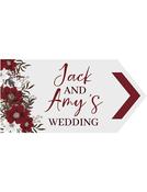 Wedding Road Sign - Winter