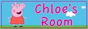 Peppa Pig - Bedroom Door Sign