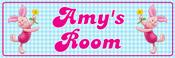 Piglet - Bedroom Door Sign