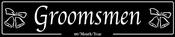 Groomsmen Black Number Plate image