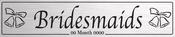 Bridesmaids Silver - Wedding Number Plate image