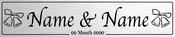 Couple Silver - Wedding Number Plate image