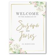 Welcome To The Marriage Sign - Ivory