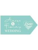 Wedding Road Sign - Hearts