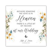 Heaven At Our Wedding Sign - Charcoal