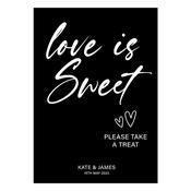 Sweet Treat Sign - Black image