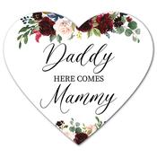 Wedding Sign - Red Heart