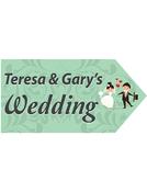 Wedding Road Sign - Mint