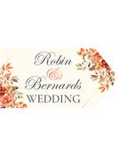 Wedding Road Sign - Orange