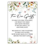 For Our Guests Sign - Black