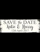 Save The Date Sign - Rustic