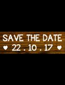 Save The Date Sign - Wooden