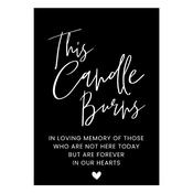 Candle Sign - Black image