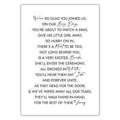 Our Big Day Sign - White