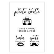 Photobooth Sign - Black