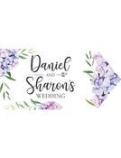 Wedding Road Sign - Lilac