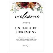 Unplugged Ceremony Sign