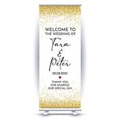 Wedding Pull Up Banner - Glitter