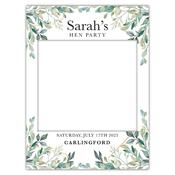 Green Floral Hen Party Frame