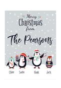 Christmas Penguin - Family sign image