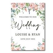 Welcome Sign -  Pink Rose