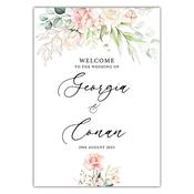Welcome Sign - Dusky Pink