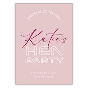 Hen Party Sign - Blush