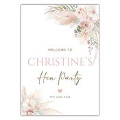 Hen Party Sign -  Boho