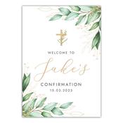 Confirmation Party Sign - Gold image