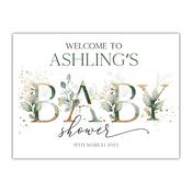 Baby Shower Welcome Sign -  Eucalyptus