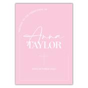 Christening Welcome Sign -  Modern Pink