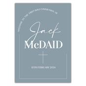 Communion Party Sign - Modern Classic Blue