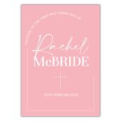 Communion Party Sign - Modern Blush Pink