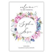 Welcome Sign - Pink &amp;amp; Violet
