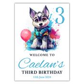 Birthday Welcome -  The Snow Rescue Pup