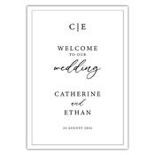 Welcome Sign - Minimalist Monogram
