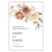 Welcome Sign - Peachy