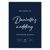 Welcome Sign - Featuring Navy