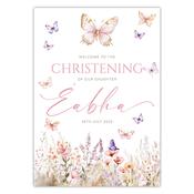 Christening Welcome Sign - Butterfly