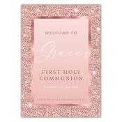 Communion Party Sign - Rose Gold