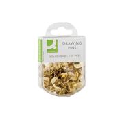 Q-Connect Drawing Pins Brass (Pack of 120) KF02018