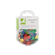 Q-Connect Drawing Pins Coloured (Pack of 120) KF02020