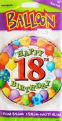 Happy 10th Birthday 18inch Foil Balloon Multi coloured 53071 image
