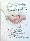 Hallmark A Beautiful Baby Granddaughter Card with Pink glitter, diamanté and pink tassel 25481781 – BizPOST image