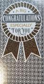 Hallmark A Big Congratulations especially for you with rosette 25490675 – BizPOST