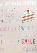 Hallmark A Granddaughter is like a slice of cake Birthday Card with cake 25503550 - BizPOST