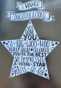Hallmark Congratulations Metallic silver with star design 11371991 – BizPOST
